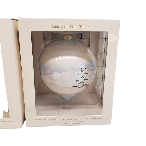 Hallmark Keepsake Ornaments Snow Buddies 2008 Ceramic Ornament NEW - Picture 6 of 13
